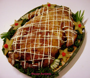 Фаршированная курица запеченная в духовке рецепт 