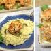 Mushrooms stuffed with salmon Baked fish with champignons