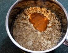 How to cook porridge from rolled oat flakes