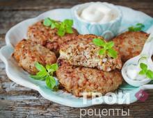 Buckwheat cutlets with cheese