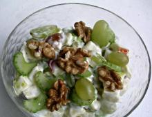 Waldorf salad: recipe, ingredients Here are the products present in this recipe