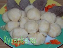 Semolina dumpling dough